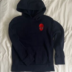 Old Navy Dark Blue Hoodie with Spider-Man Design